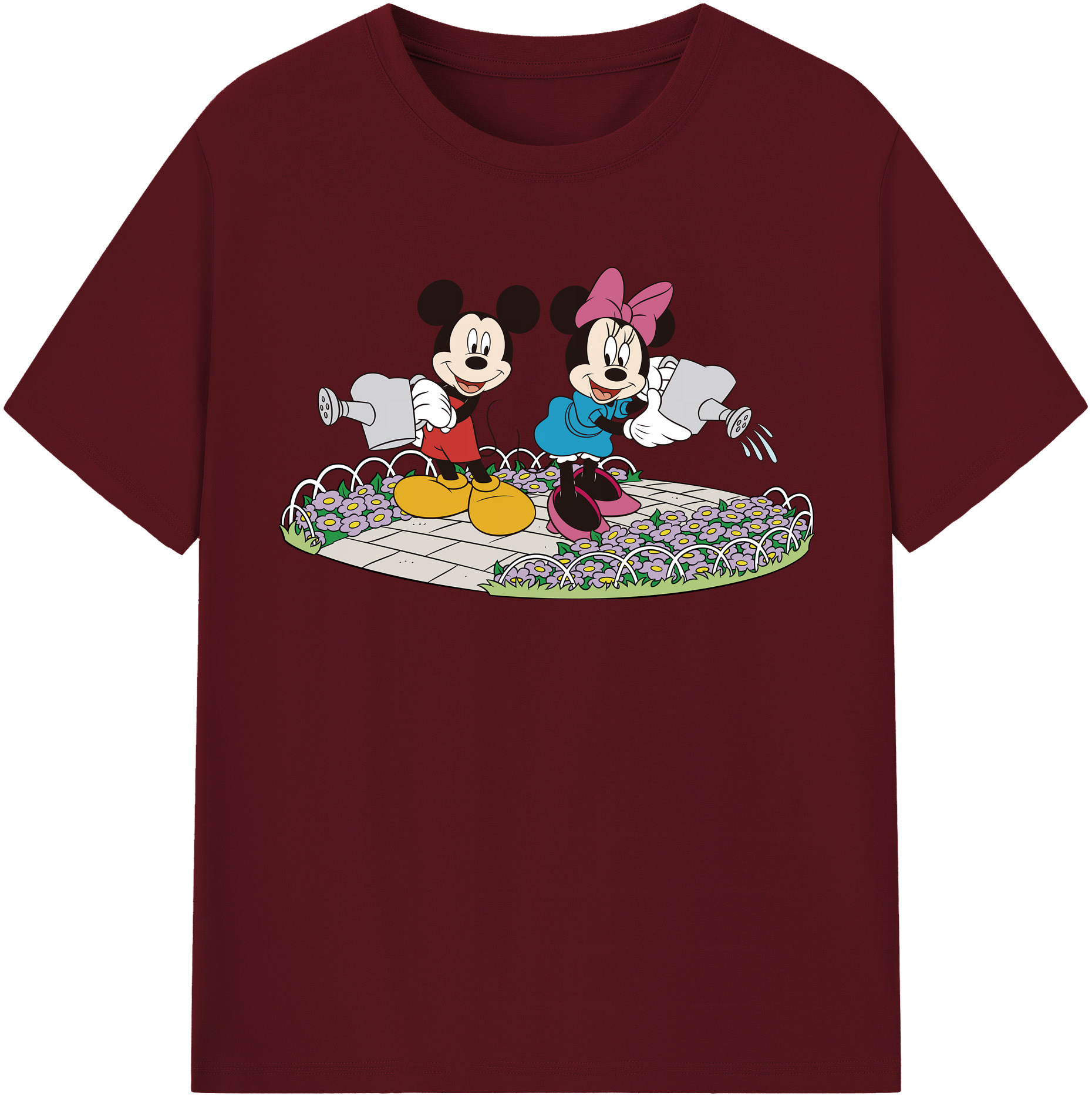 （画像用） ミッキーマウス Mickey Mouse 綿100％半袖Tシャツ（フロントプリント）